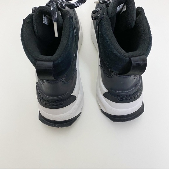 New! Sorel Kinetic RNEGD Conquest Winter Shoe Boot Black - Picture 8 of 9